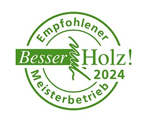 Stempel Empfohlener Holzbaumeister 2023
